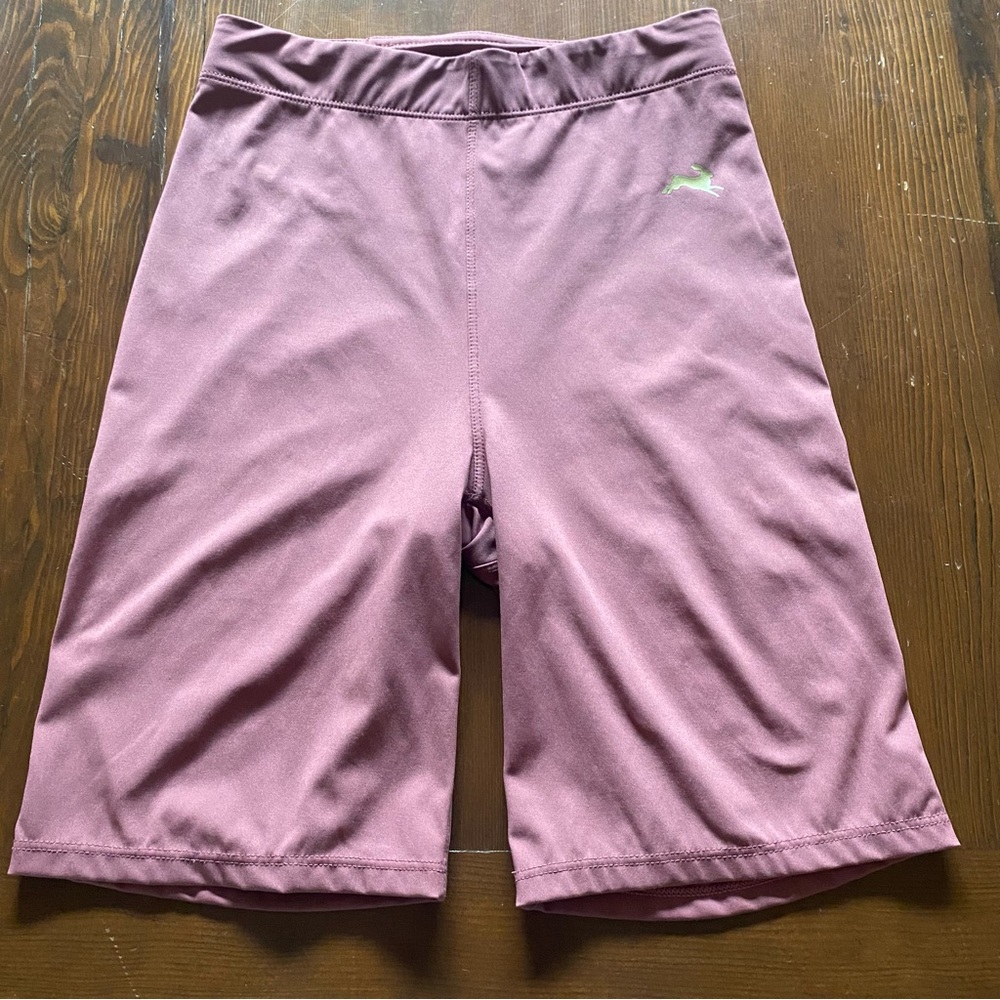 Tracksmith Women’s Mauve Allston 7.5” Compression Running Biking Shorts Size XS